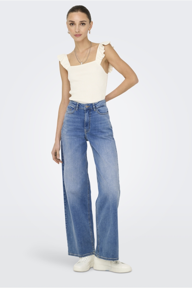 JDYFELINA-FINA HW WIDE MED BLUE DNM 15342089 Medium Blue Denim